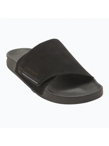 Quiksilver Rivi Suede pánske žabky black 1 čierna