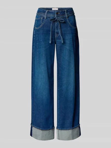 Jeansy o luźnym kroju z wiązanym paskiem model ‘CLAIRE’ Gang