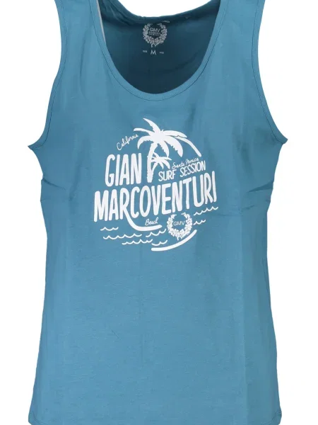 Majica Gian Marco Venturi brez rokavov modra