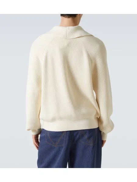 Pletený sveter Bottega Veneta biela