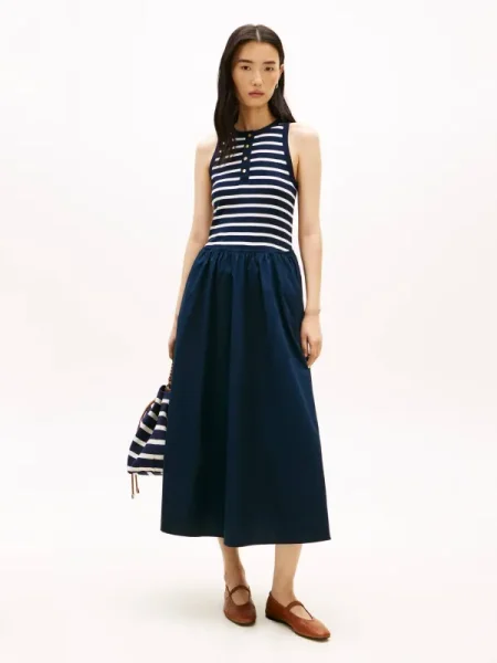 TOMMY HILFIGER Rochie albastru închis alb
