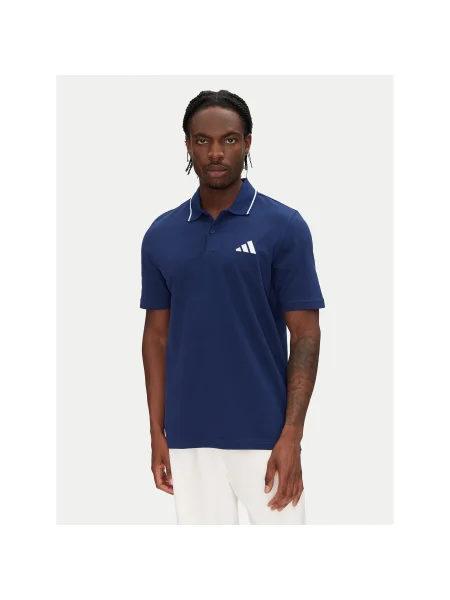 Adidas Pólóing Essentials Small Logo Sötétkék Regular Fit