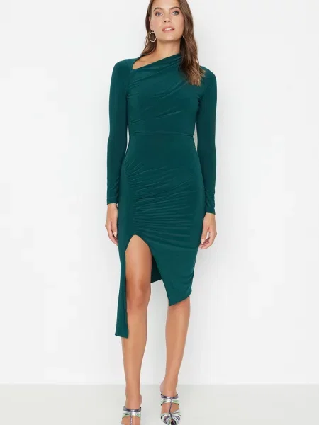 Rochie de cocktail Trendyol verde