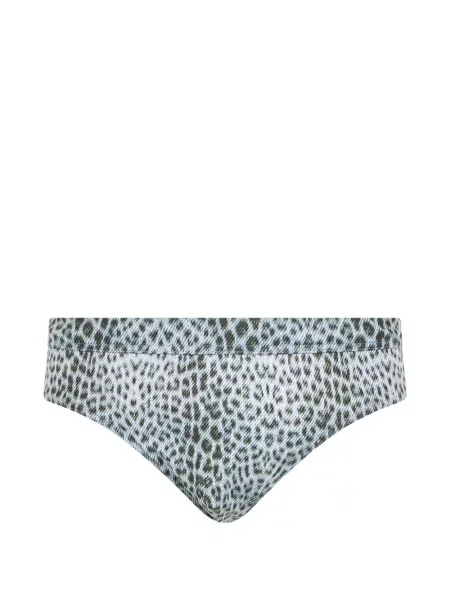 Slip de baie Roberto Cavalli cu imagine cu imprimeu animal print albastru