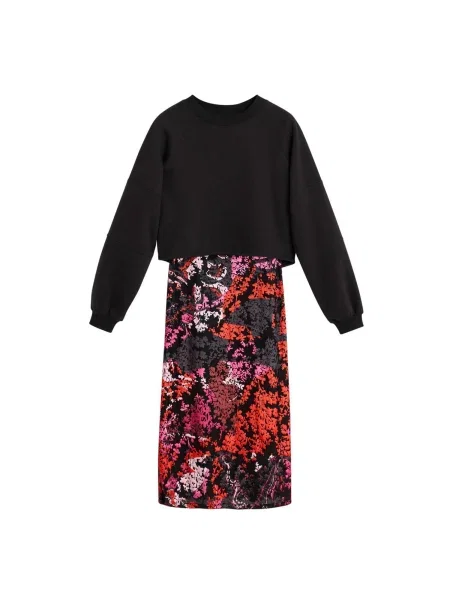 Desigual Rochie roșu negru