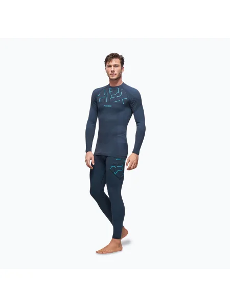 Set de lenjerie termoactivă pentru bărbați Alpinus Tactical Gausdal grafit/albastru albastru