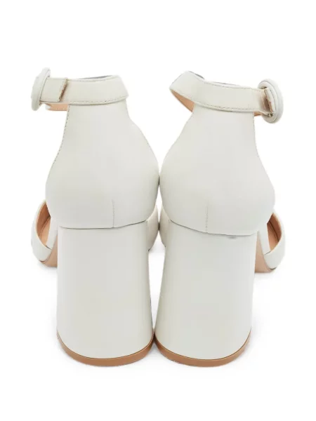 Pantofi cu toc Gianvito Rossi cu bretele alb