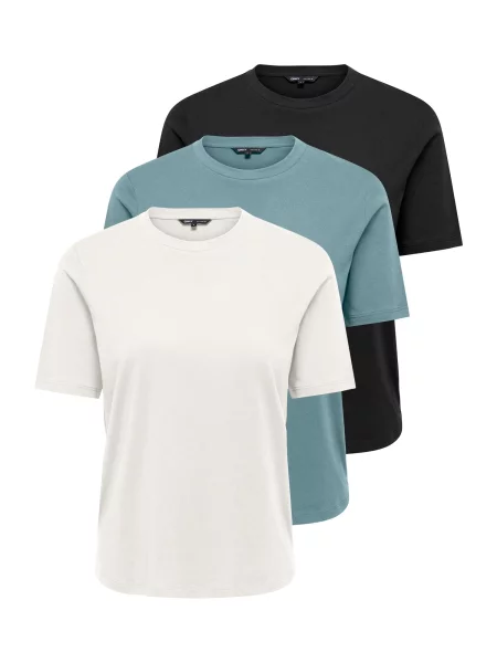 ONLY Tricou ONLONLY verde deschis / negru / lână alb