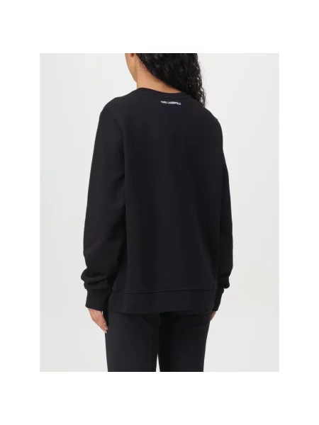 Karl Lagerfeld bluza z aplikacją czarny