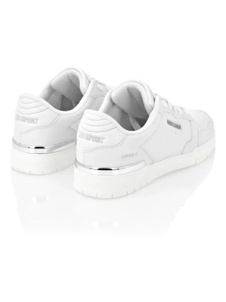 Sneakersy Plein Sport w tygrysie prążki białe