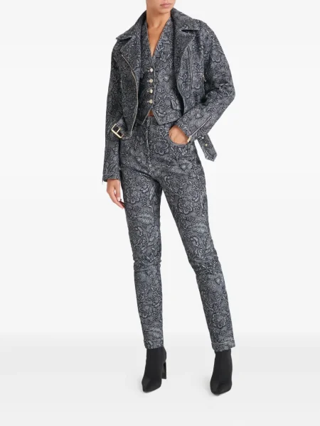 Geacă Temperley London cu model floral cu imagine negru