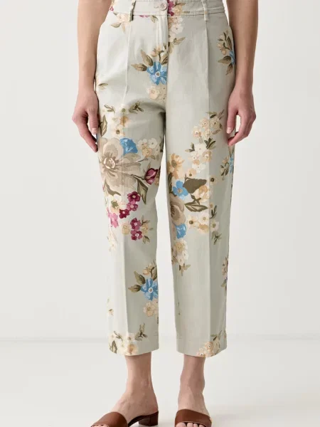 United Colors of Benetton relaxed fit traperice za žene siva