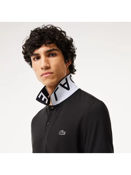 Поло Lacoste черное