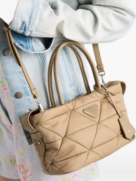 Geantă shopper Prada maro