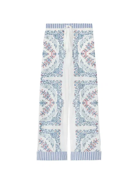 Pantaloni palazzo Claudie Pierlot alb