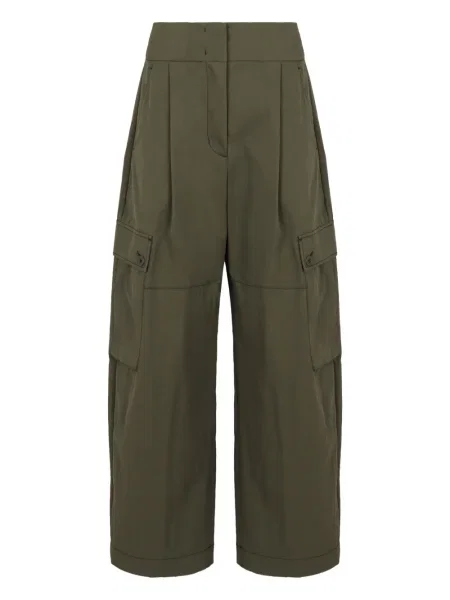 Pantaloni Weekend Max Mara plisate verde