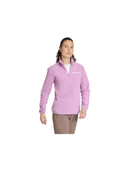 Jakna od flisa Adidas od flisa ljubičasta