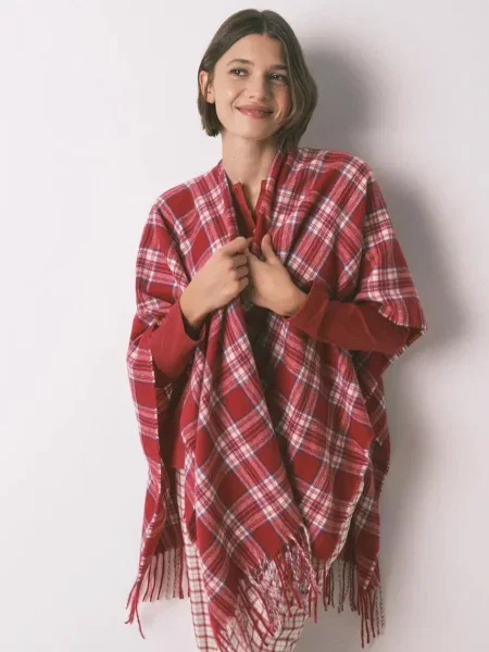 Пончо women'secret бордовий