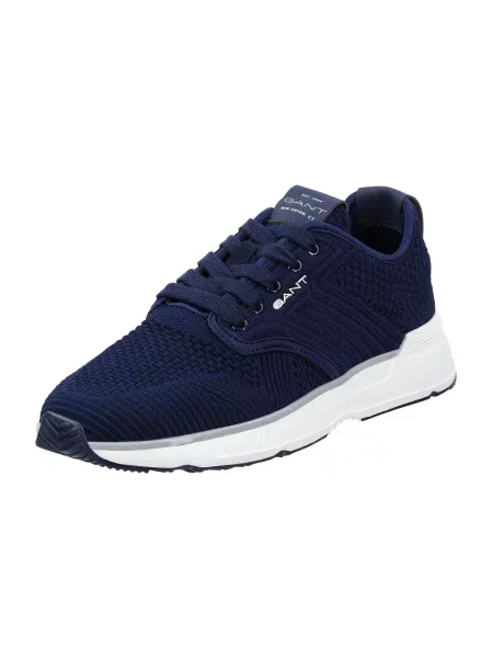 Sneakerși Gant din piele albastru