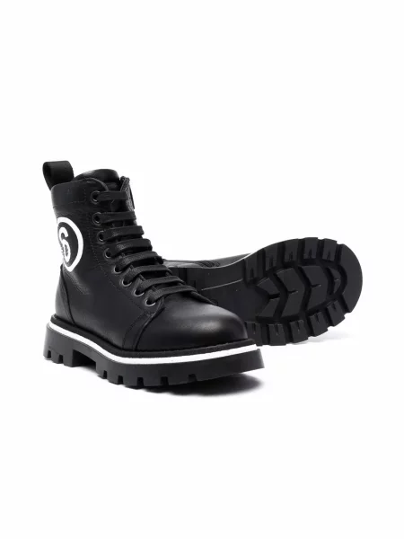 Botki dziecięce Mm6 Maison Margiela czarne
