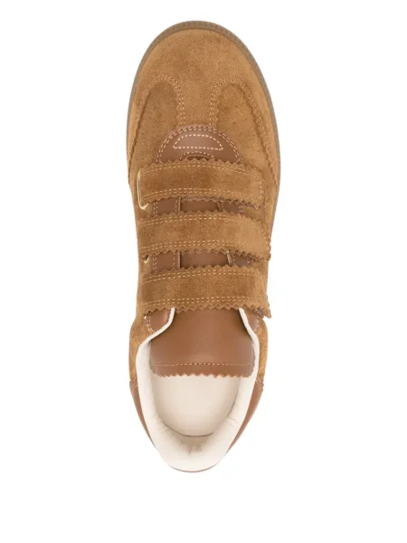 Sneakerși Isabel Marant din piele de căprioară maro