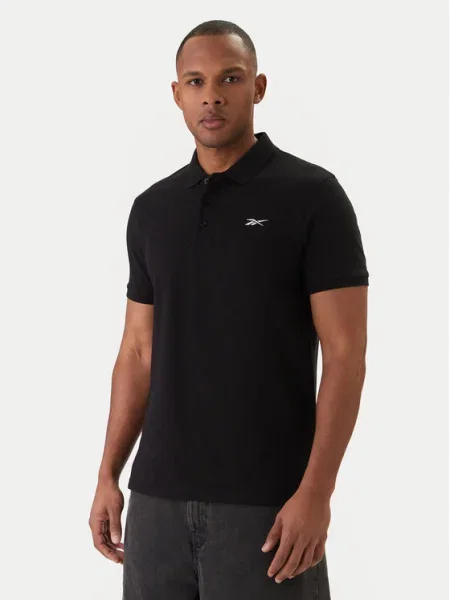 Reebok Tricou polo Breen negru