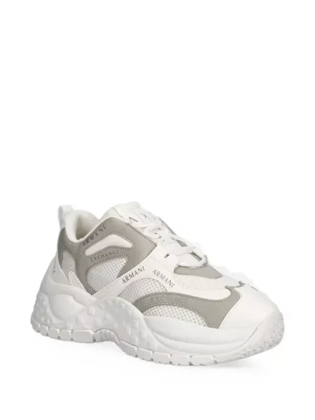 Sneakerși Armani Exchange cu imagine alb