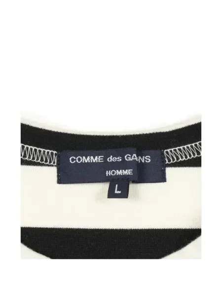 Ριγέ μακρύς μπλούζα Comme Des Garçons Homme λευκό