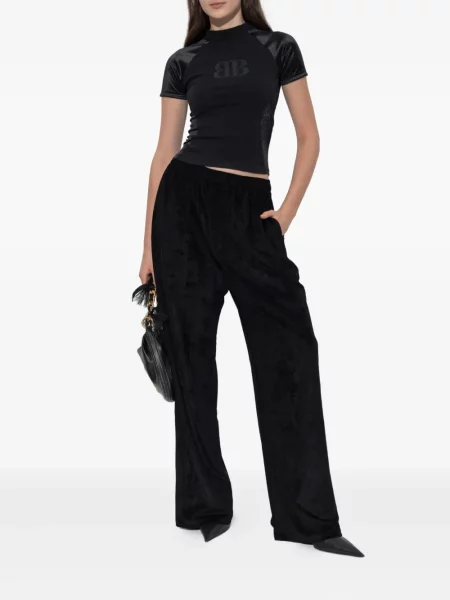 Παντελόνι Balenciaga κοτλέ μαύρο