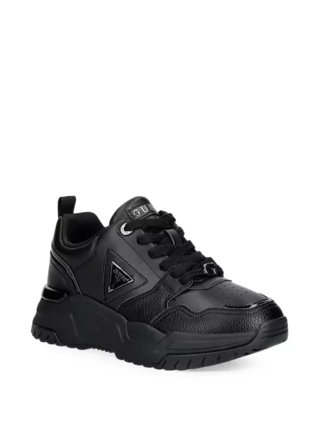 Sneakerși Guess cu autograf negru