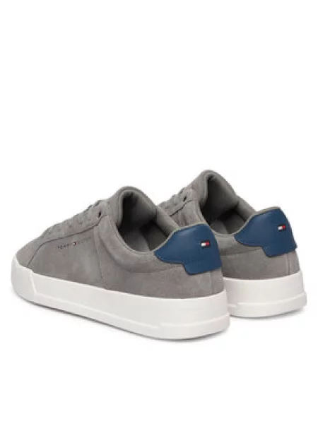 TOMMY HILFIGER Nizke superge Court golobje modra / svetlo siva