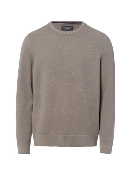 Sweter w kroju regular fit z czystej bawełny Marc O'polo szary