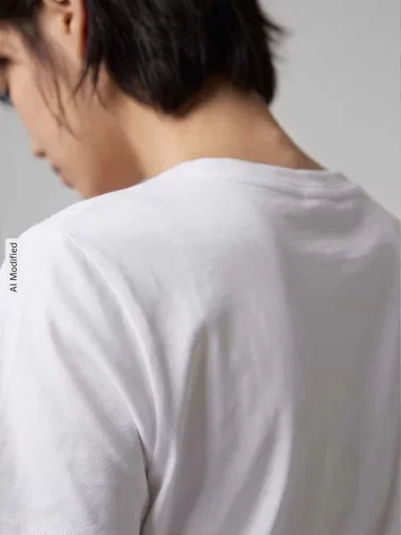 T-shirt o kroju regular fit z czystej bawełny model LOS' Tom Tailor biała