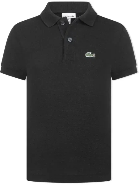 Koszulka polo dziecięca Lacoste czarna