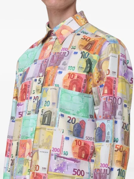 Cămașă Moschino cu imagine galben