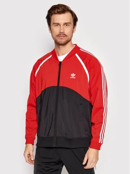 Adidas Суитшърт Sst Blocked червен