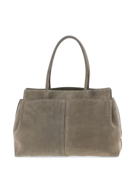 Τσάντα shopper Tod's σουέτ γκρι