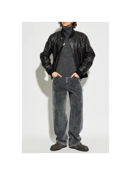 Sweter z golfem Isabel Marant szary
