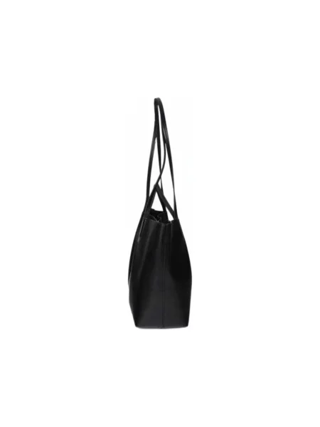 Kožená shopper kabelka Lola Casademunt čierna