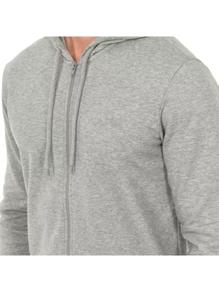 Długa bluza z kapturem Armani Jeans z kapturem z długim rękawem czarna