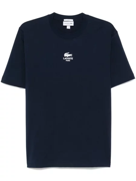 Tricou Lacoste cu imagine albastru