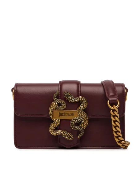 Just Cavalli torebka crossbody z imitacji skóry brązowa