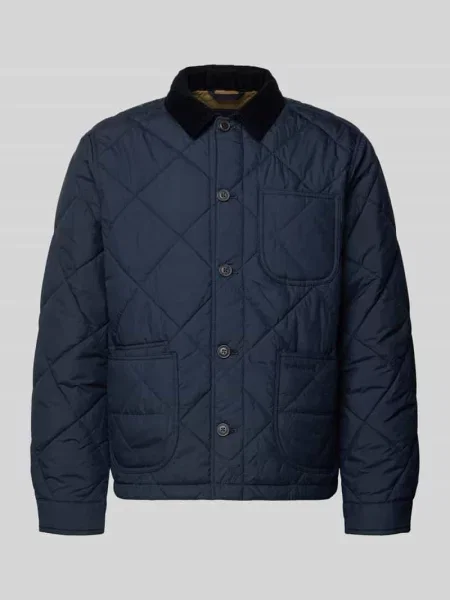 Kurtka pikowana o kroju regular fit z kołnierzykiem typu kent Polo Ralph Lauren granatowa