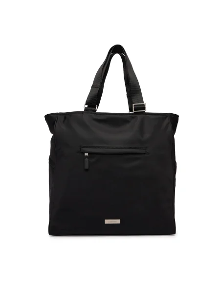 Táska Calvin Klein Sleek Pocket Tote fekete