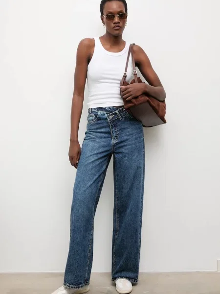 Answear.LAB jeansy granatowy
