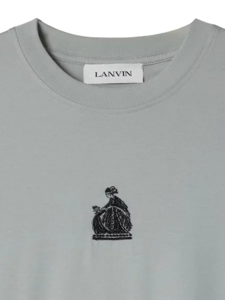 Tricou Lanvin din jerseu gri