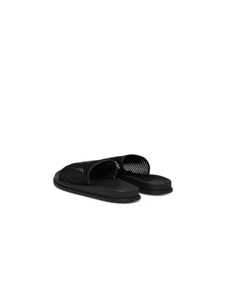 Mules Calvin Klein se síťovinou černé