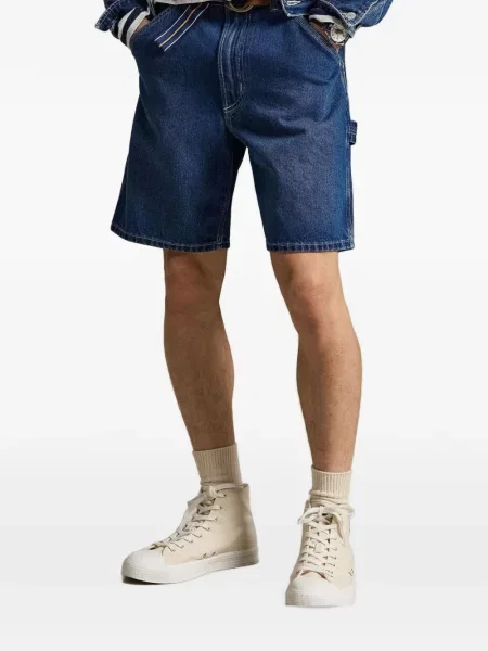 Siuvinėtos šortai Polo Ralph Lauren mėlyna