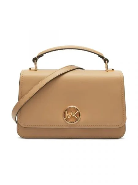 Michael Kors De piele geantă pe umăr bej