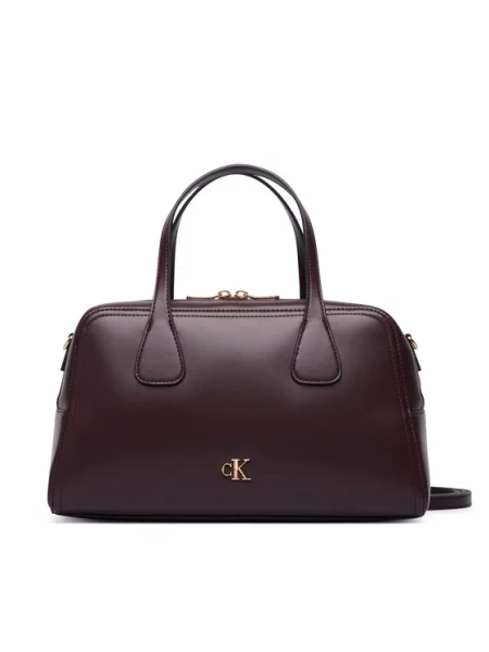 Kabelka Calvin Klein Ck Medium Bowling Bag Bordová